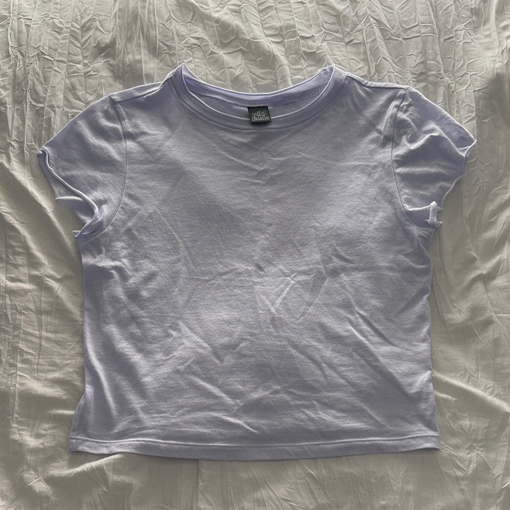Wild Fable Light Blue Cap Sleeve Tee